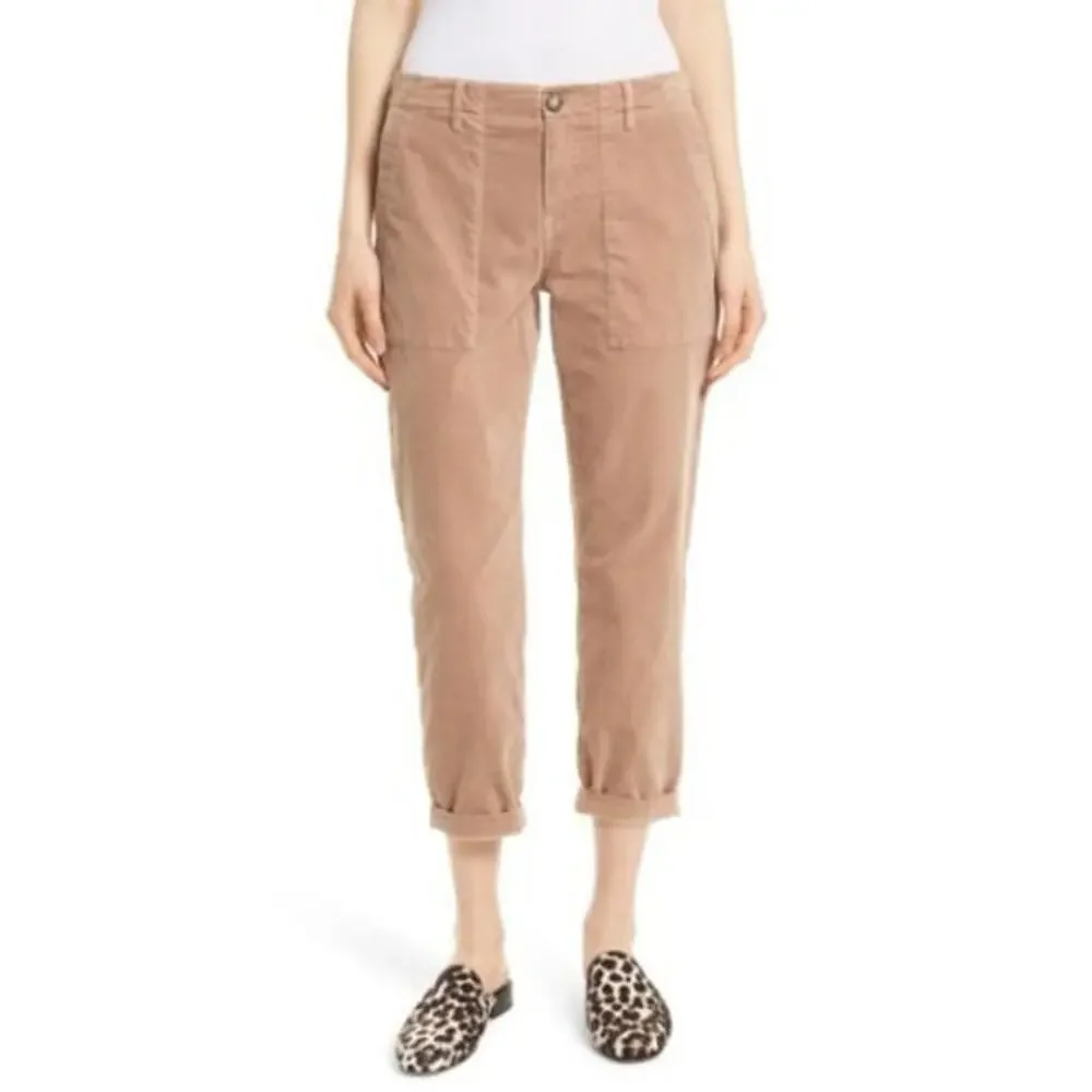 Joie Painter Chino Pants In Deep Blush Womens Size 26 Relaxed Cropped Straight